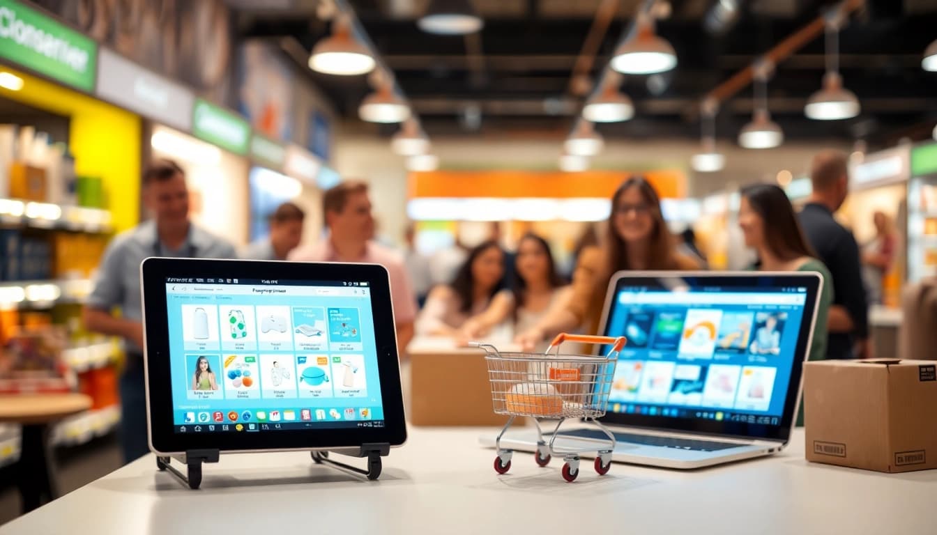Shop confidently at www.tuut.shop/en-SA with a vibrant e-commerce interface showcasing products.