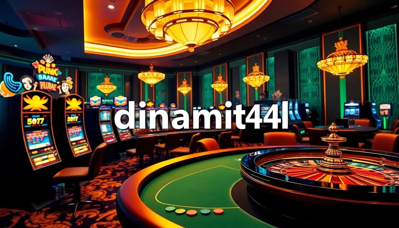 Experience thrilling gameplay with dinamit4d at luxurious casino tables and vibrant slot machines.