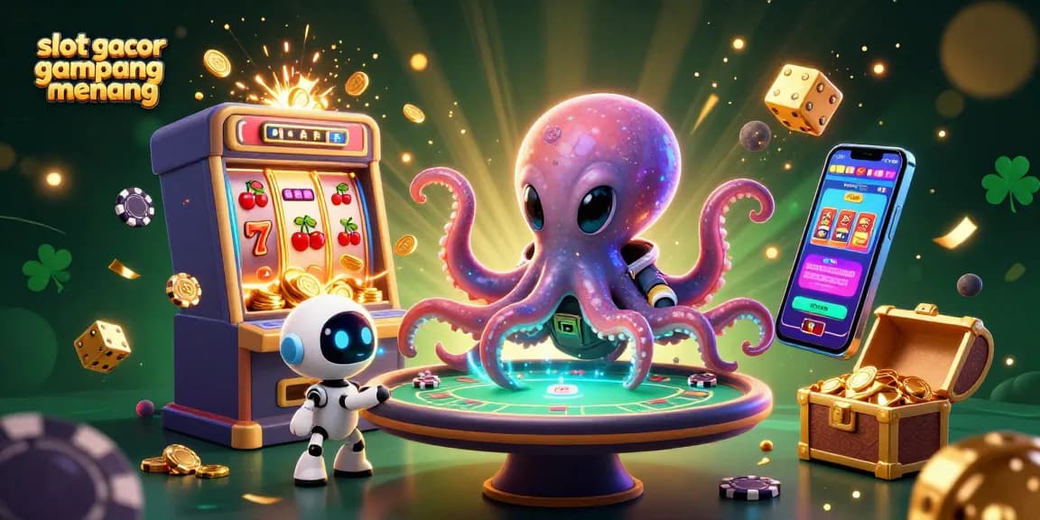 Experience slot gacor gampang menang with thrilling jackpot scenes and interactive elements in a vibrant galaxy.