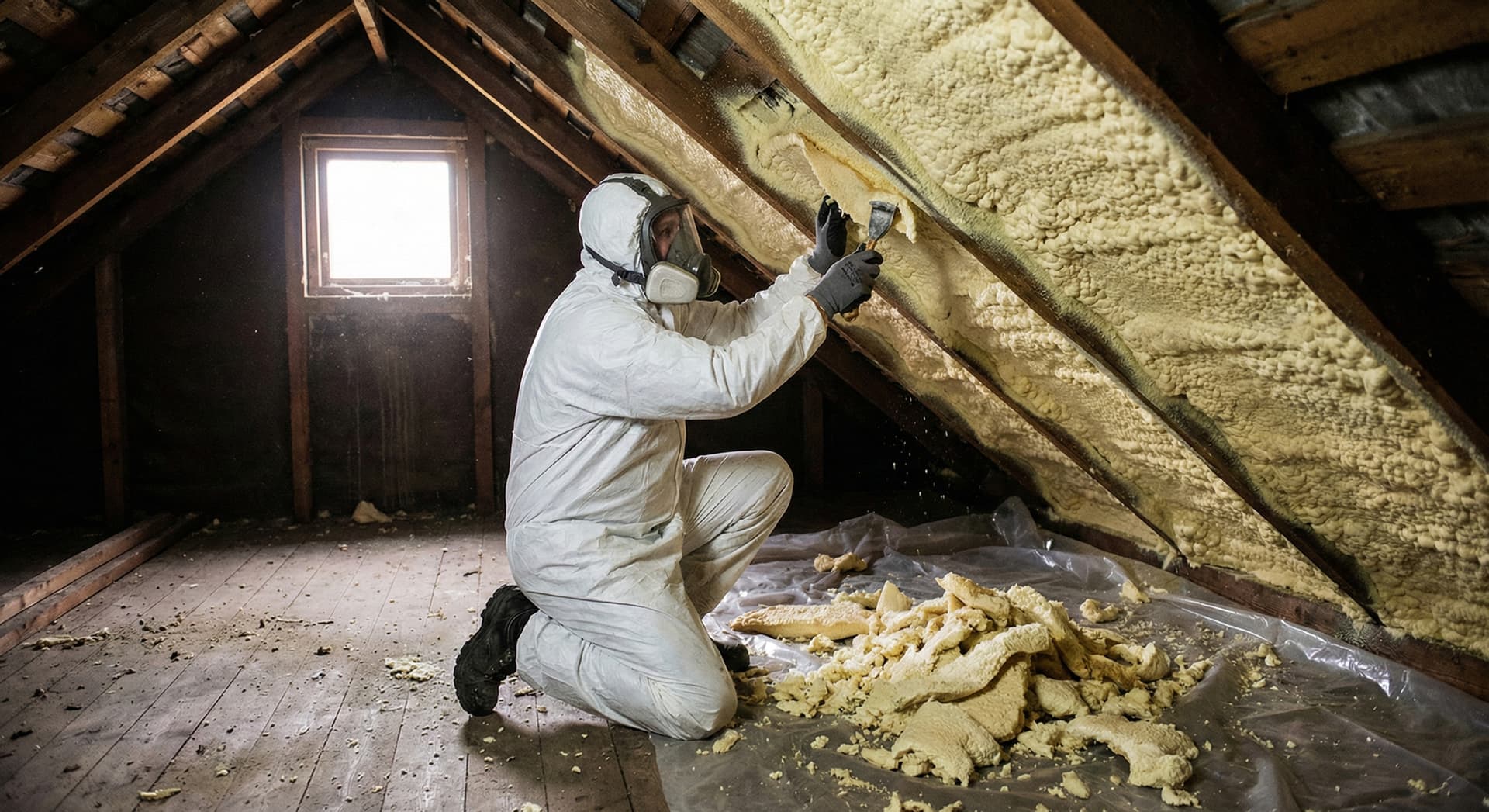 How To Remove Spray Foam Insulation Step-by-Step