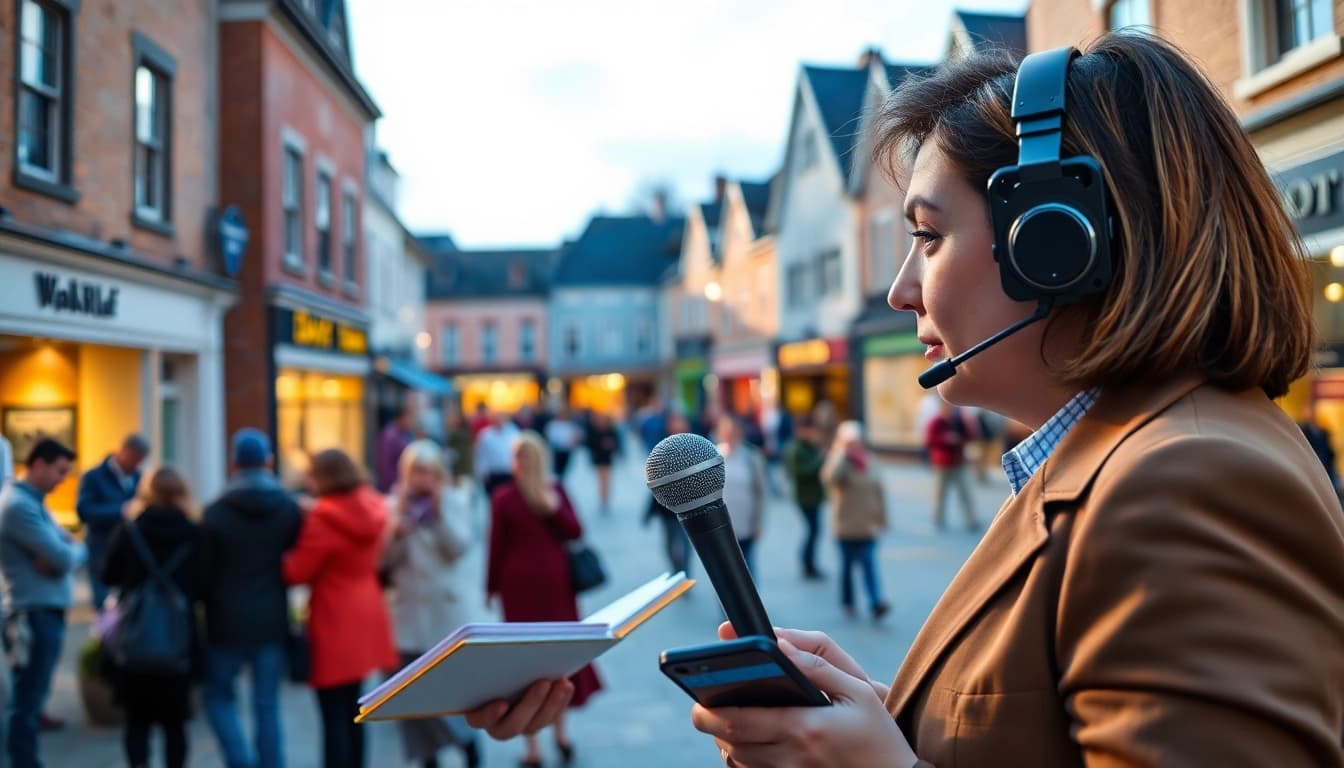 Check local updates at https://diknews.co.uk/wakefield-news/ featuring a journalist engaging with the Wakefield community.