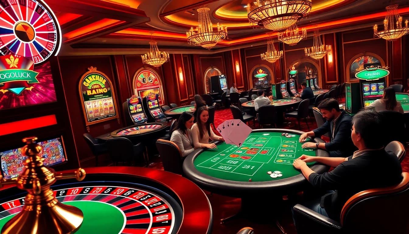 Experience the thrill of winning at Jogoluck casino with vibrant tables and exciting gaming action.