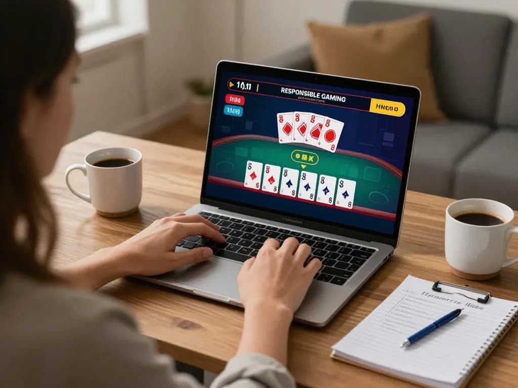 This online gaming setup at https://www.atqvn.com/ showcases a person engaging with live dealer games, emphasizing comfort and responsible gaming.