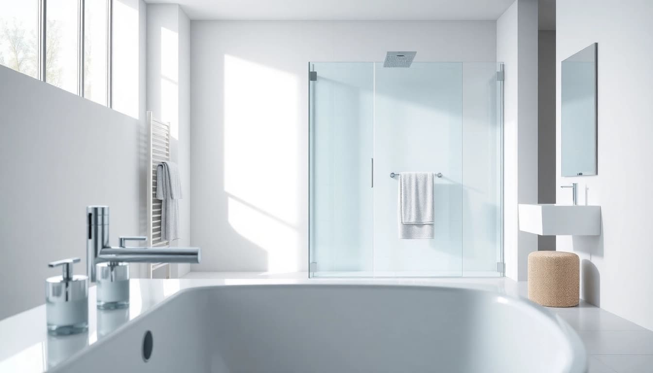 Entdecken Sie die modernen Badezimmerlösungen von sonni sanitär GmbH, die elegantes Design und Qualität vereinen.