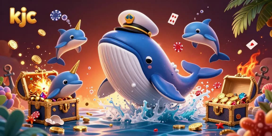 KJC engages players with thrilling winning strategies in an exhilarating underwater treasure hunt scene.