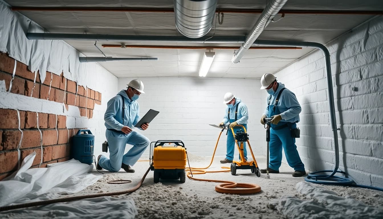 Crawl Space Restoration team effectively repairing and improving home safety.