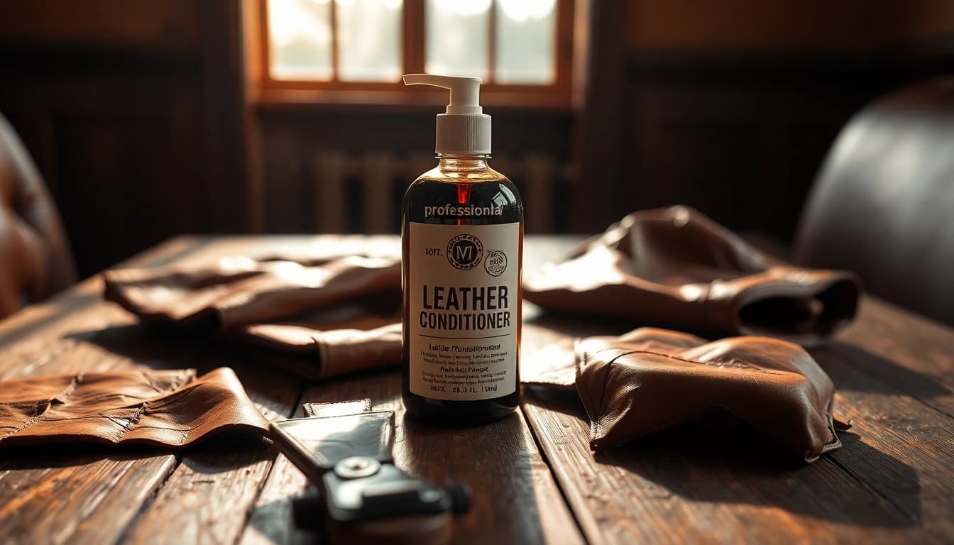 Apply Best conditioner for dry, cracked leather on distressed leather items for rejuvenation