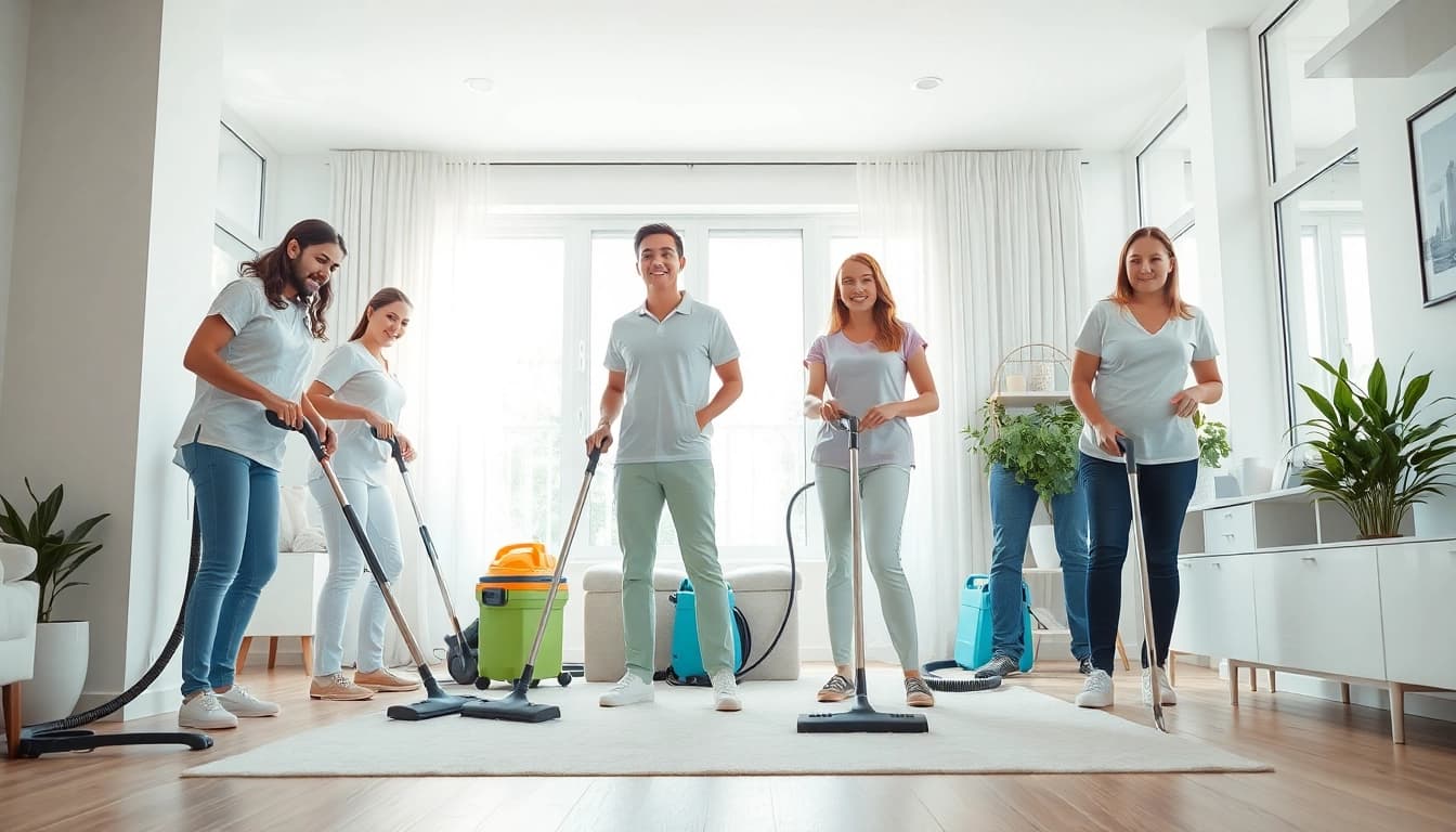 Experience top cleaning services calgary with professional cleaners transforming a home environment.