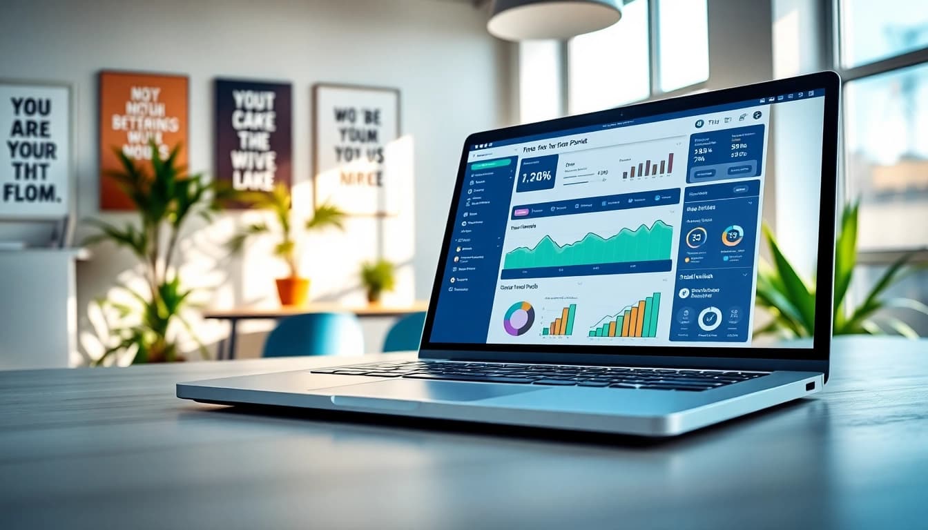 Engaging overview of a TikTok SMM panel interface with vibrant analytics.