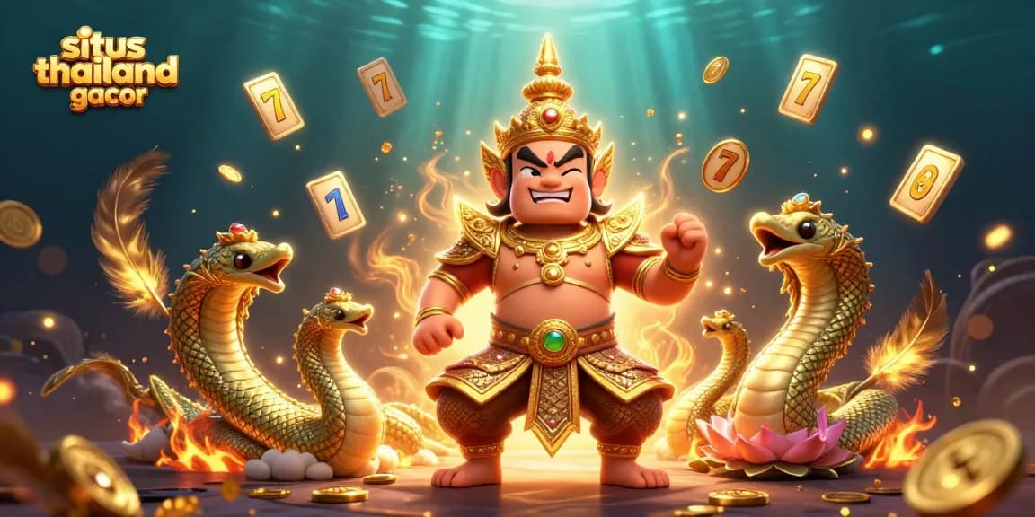 Win big at situs thailand gacor with this vibrant 3D casino-themed illustration.