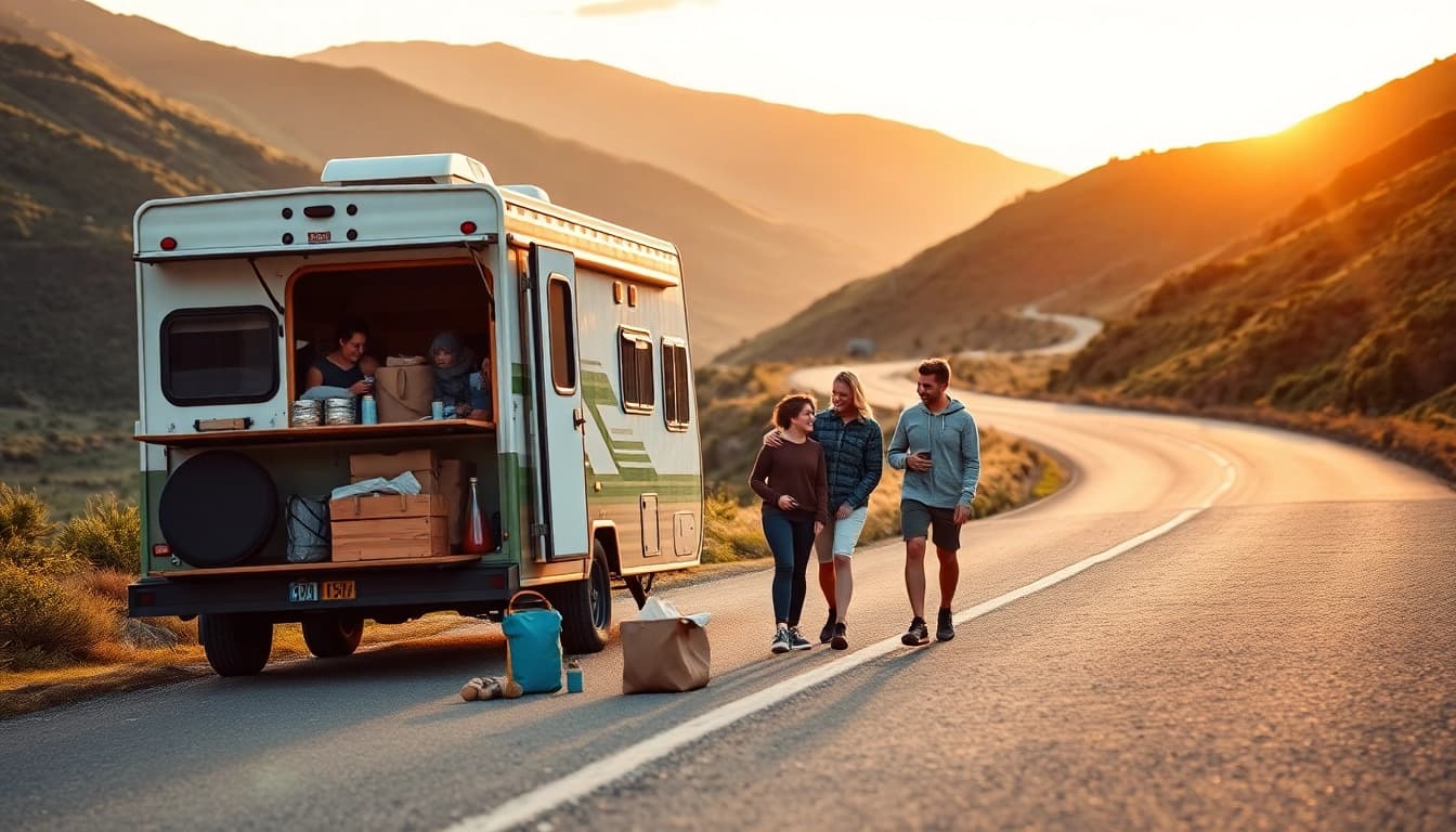 Family road trip inspiration at https://fernweh-abenteuer.de, capturing joy and freedom in a beautiful landscape.
