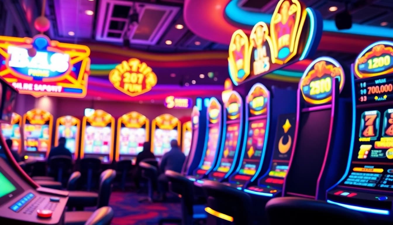 Engaging gaming scene showcasing hoki138 pro with dynamic slot machine highlights and vibrant colors.