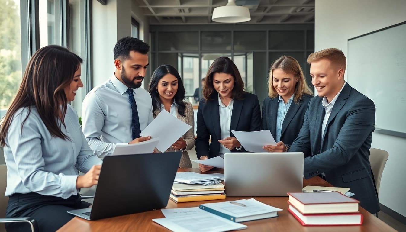 Streamlined process for Legal Recoveries with a professional team engaged in strategy discussions.