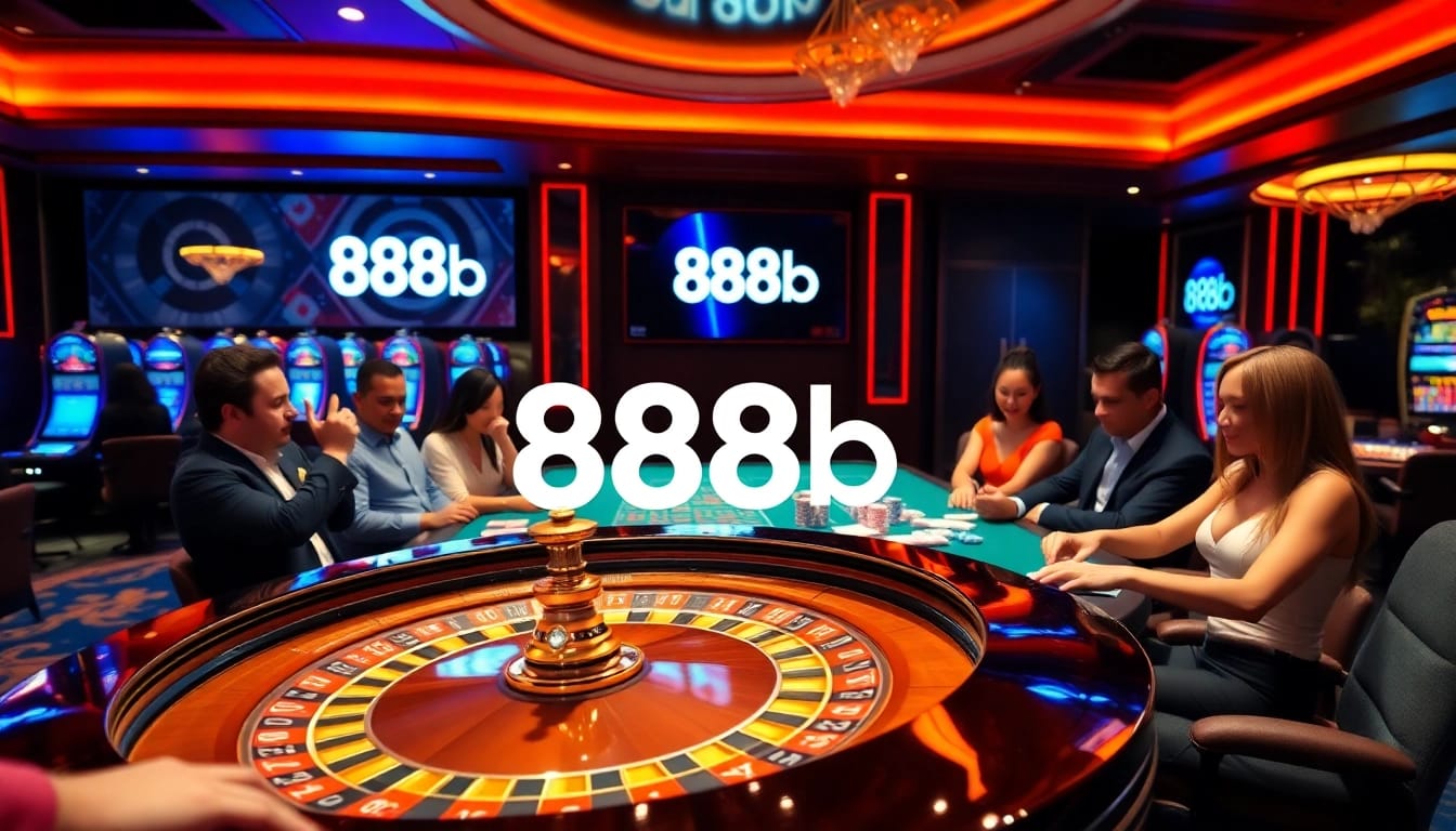 Play and win big at the 888b casino with exciting roulette and poker action.