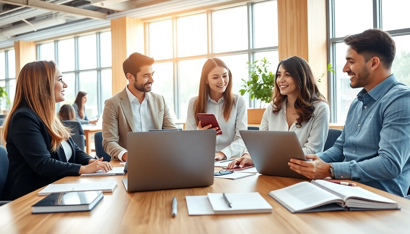 Améliorez vos traductions avec translatecompany.fr et des traducteurs professionnels dans un bureau moderne.