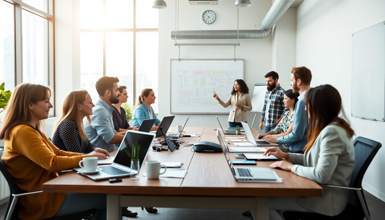 Werkruimte met teamleden die samenwerken aan projecten voor https://www.stofnodig.nl