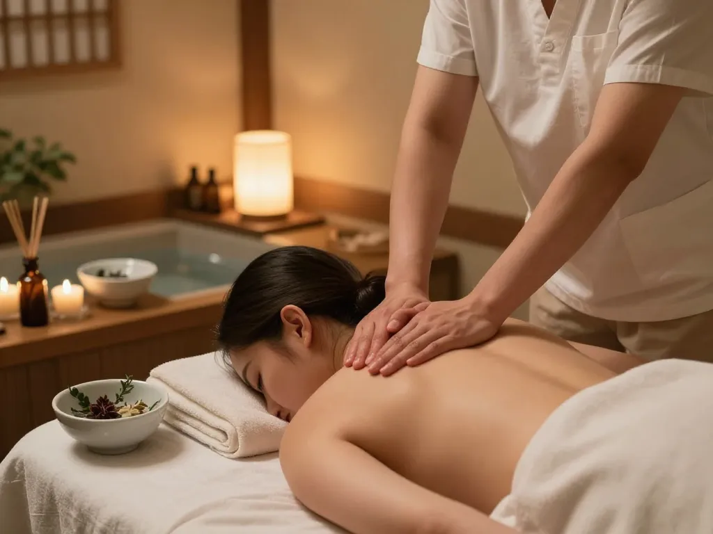 Serene spa environment showcasing 서초스웨디시 massage, therapist providing a soothing experience with essential oils and a calming atmosphere.