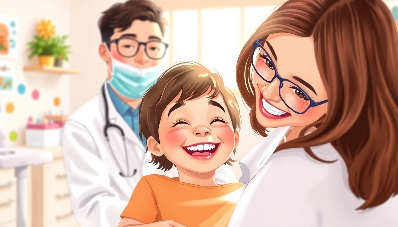 Bright atmosphere showcasing a Hawthorn orthodontist for children providing care to a happy child.