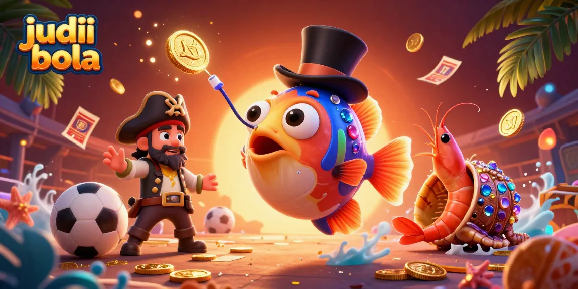 Engage in judi bola action with vibrant characters amid sports betting elements.