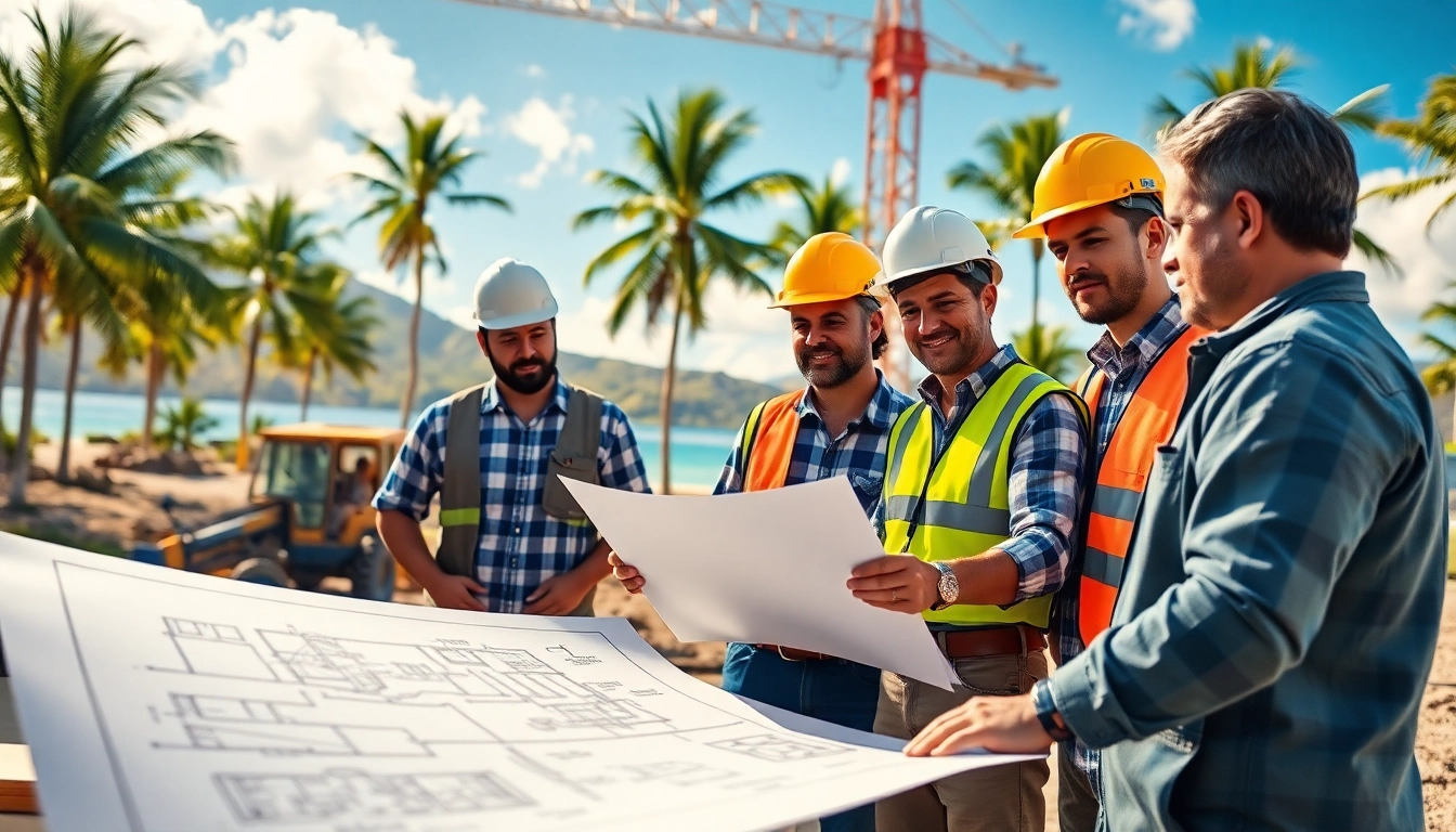 Teamwork at the Hawaii construction association site fostering collaboration and safety.