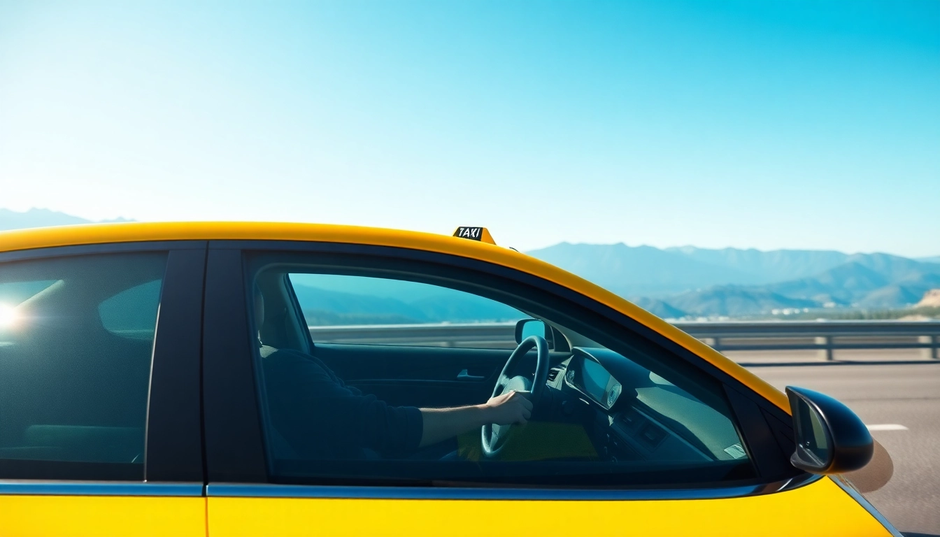 Enjoying long distance taxi transfers in a professional vehicle on a picturesque highway.