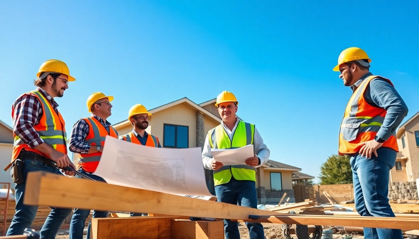 Find good builders near me working meticulously on a residential construction project.