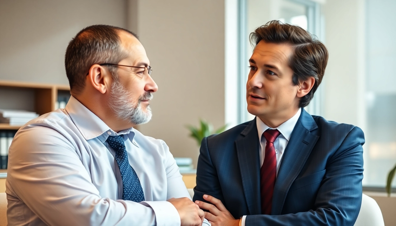 Fort Lauderdale workers compensation lawyer offering legal consultation in a modern office setting.
