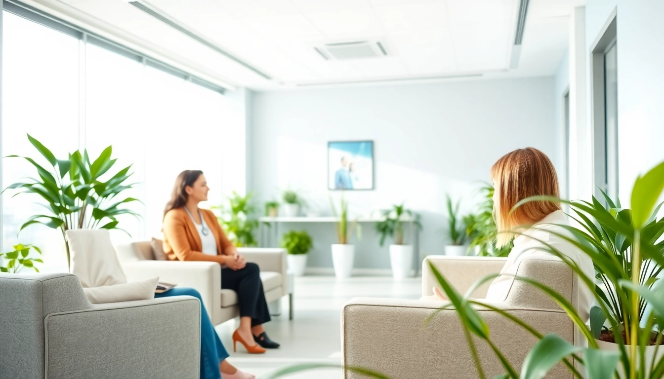Engaging scene at a German psychiatric clinic India showcasing a therapist and patient interaction.