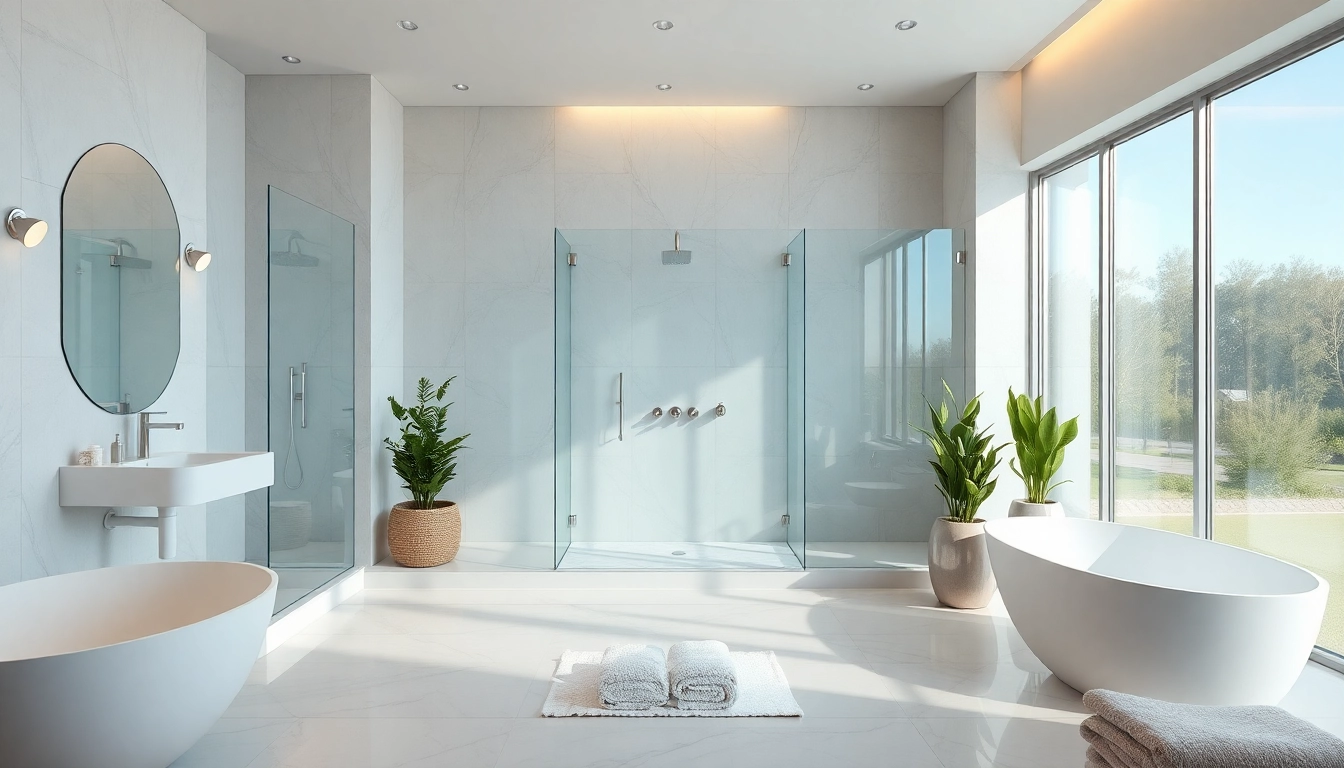 Experience elegant showers Australia with a luxurious bathroom featuring modern fixtures and serene design.