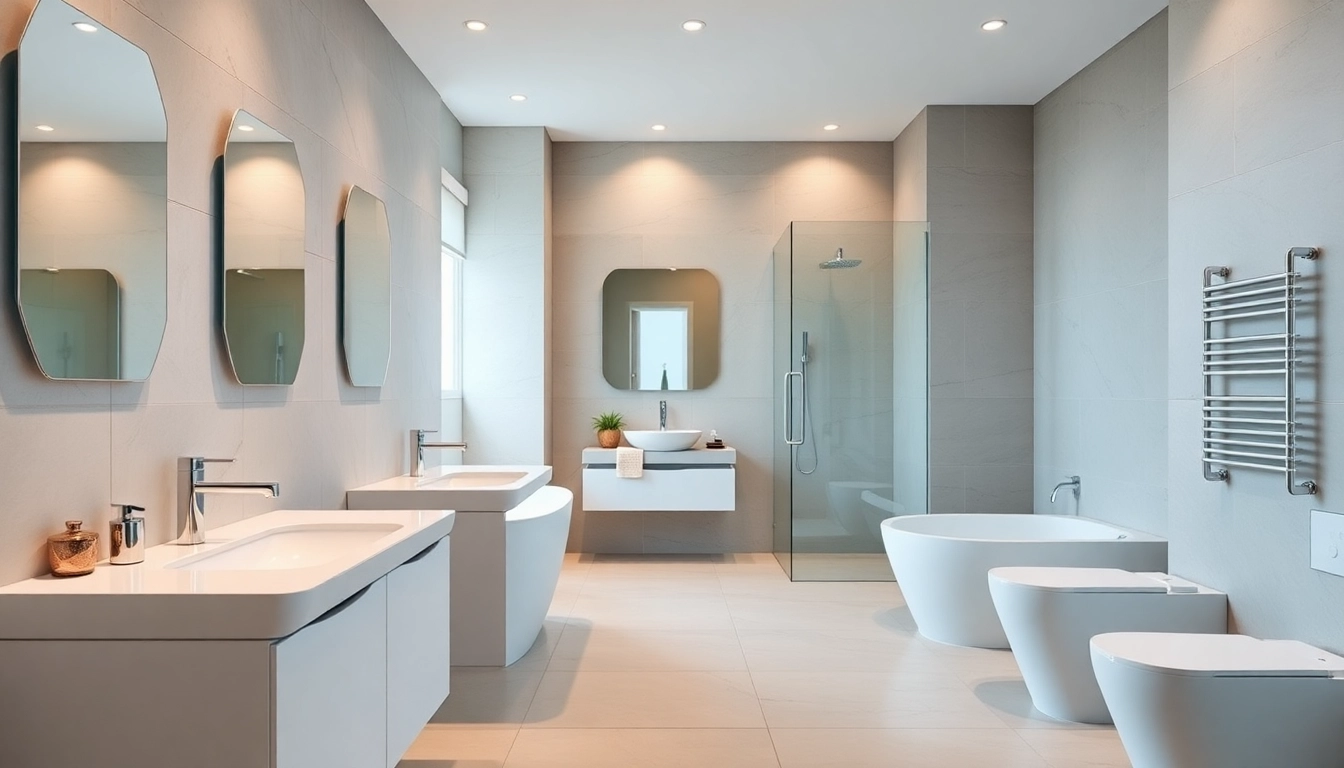 Sanitärinstallation von sonni sanitär GmbH in modernem Badezimmer.