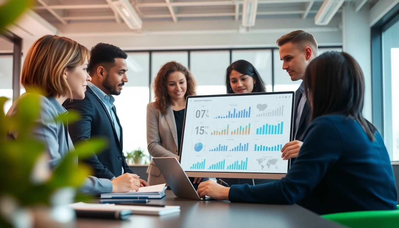 Insights into competitive intelligence FAQs with professionals analyzing data in a bright office.
