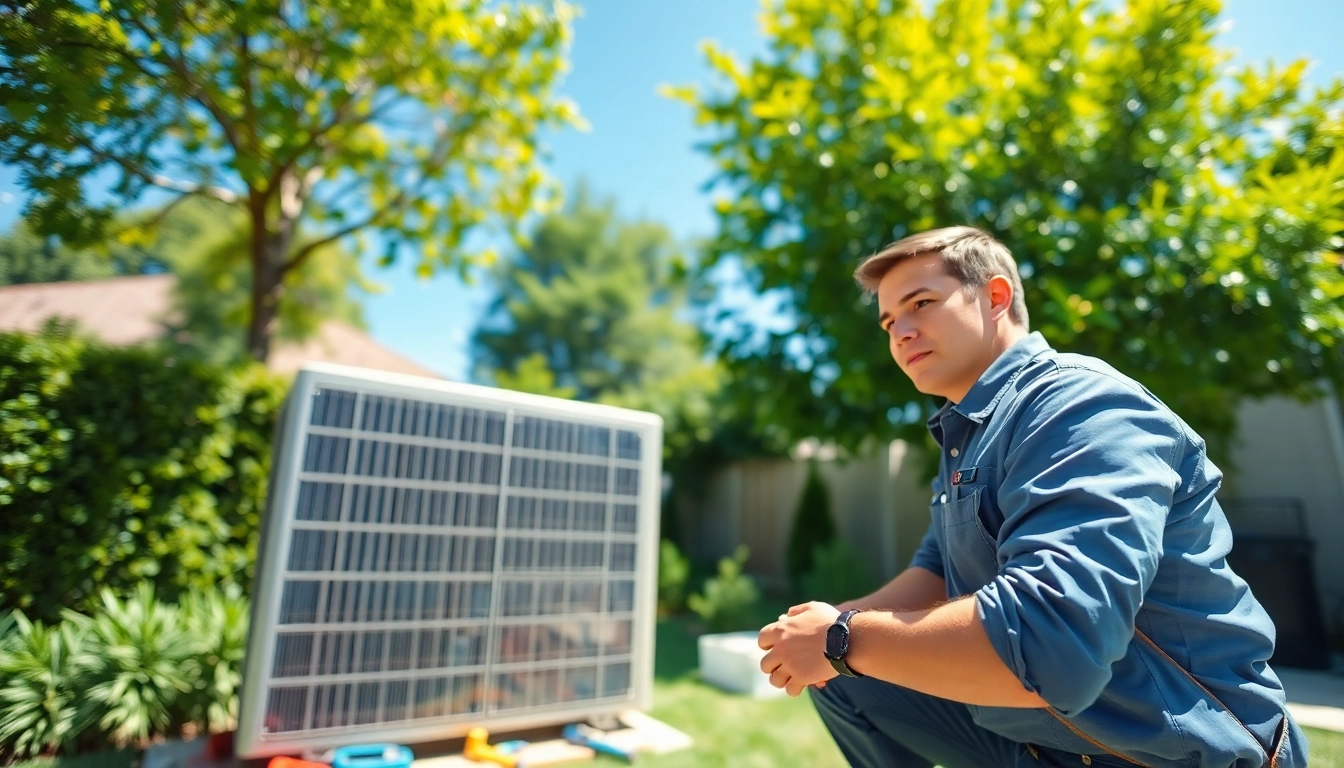 Expert HVAC Repair Tampa services demonstrated by a technician inspecting an air conditioning unit.
