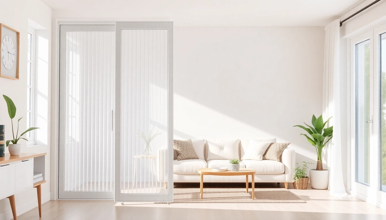 La mosquitera plisada puerta destaca en un hogar luminoso y acogedor, ofreciendo elegancia y funcionalidad.