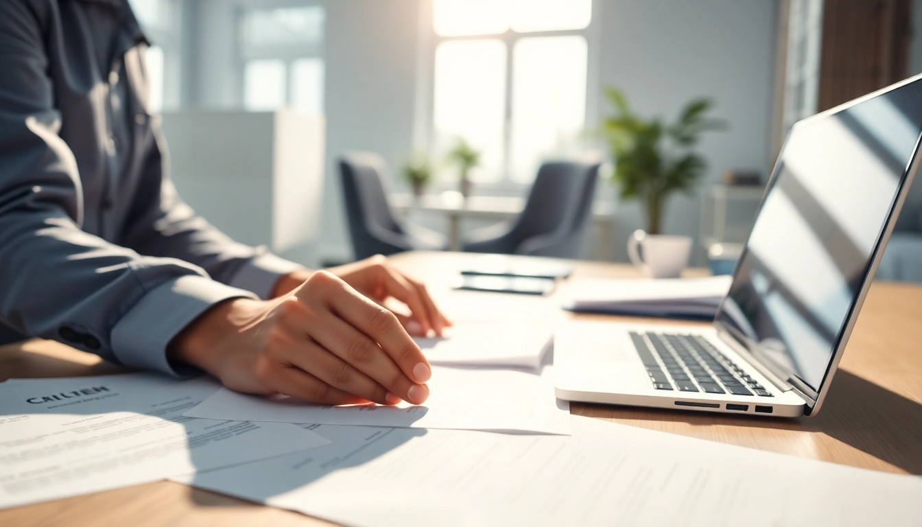 Engaging scene of Proposal Writing and Management illustrating a focused professional at work.