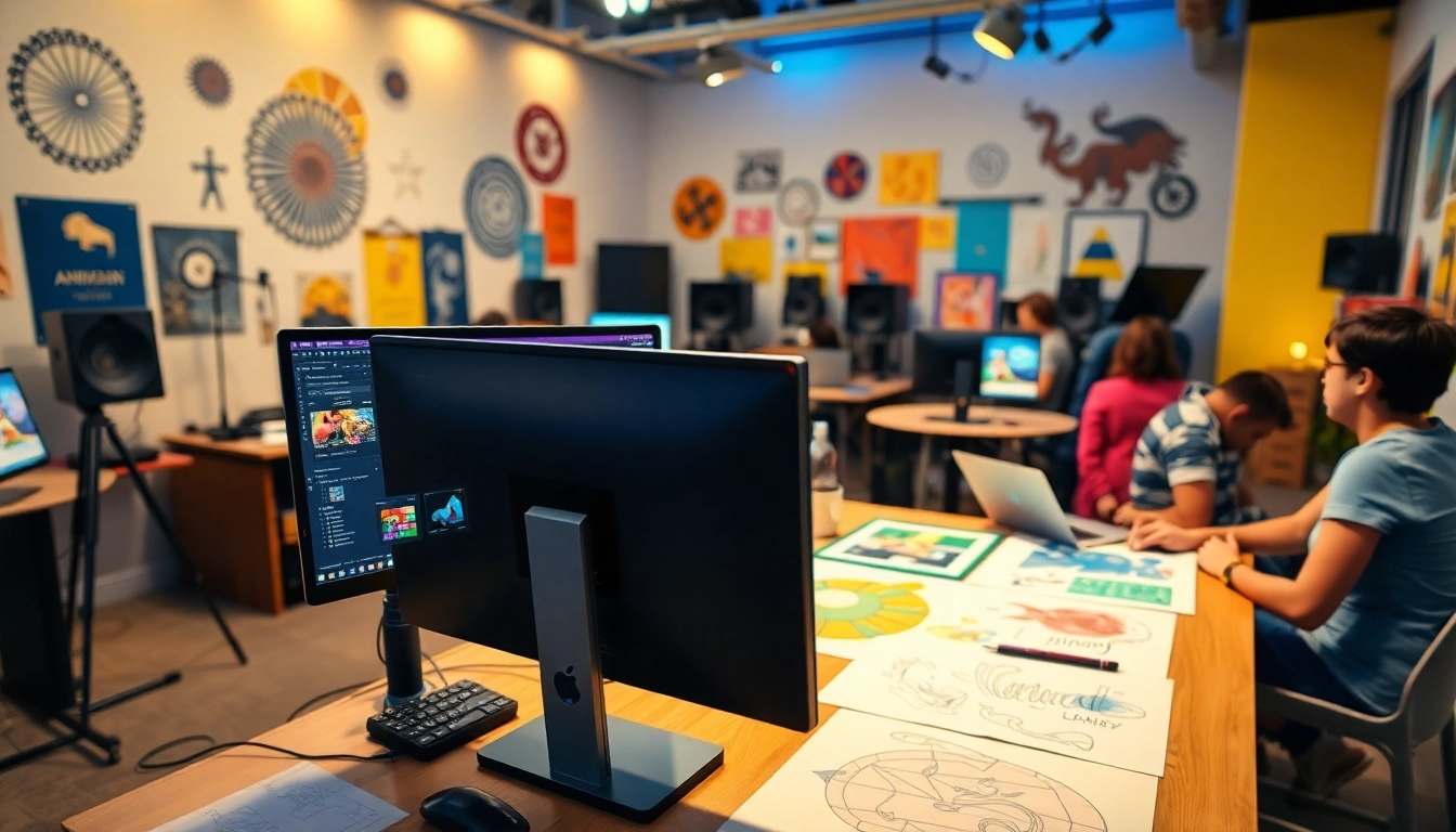 Animation Agency kreative Profis entwickeln beeindruckende Animationen in einem modernen Studio.