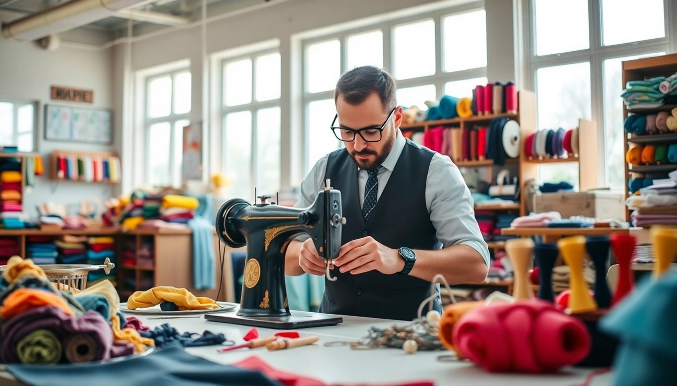 Crafting unique garments in Nashville with Custom sewing Nashville TN, spotlighting skilled tailoring.