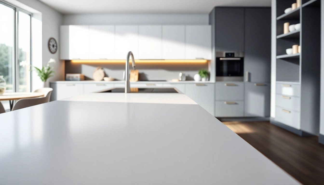 Showcase of Dekton Worktops in a modern kitchen, highlighting stylish design and premium finish.