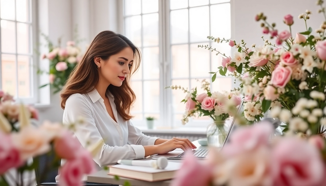 Find inspiration at https://www.lyliarose.com with a professional floral designer at work.