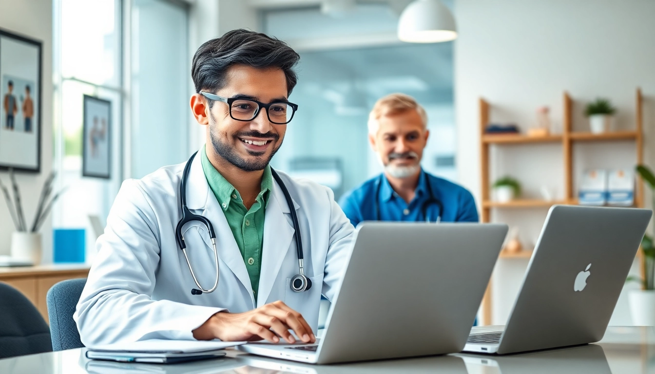 Offering online medical advice from real doctors during a virtual consultation.