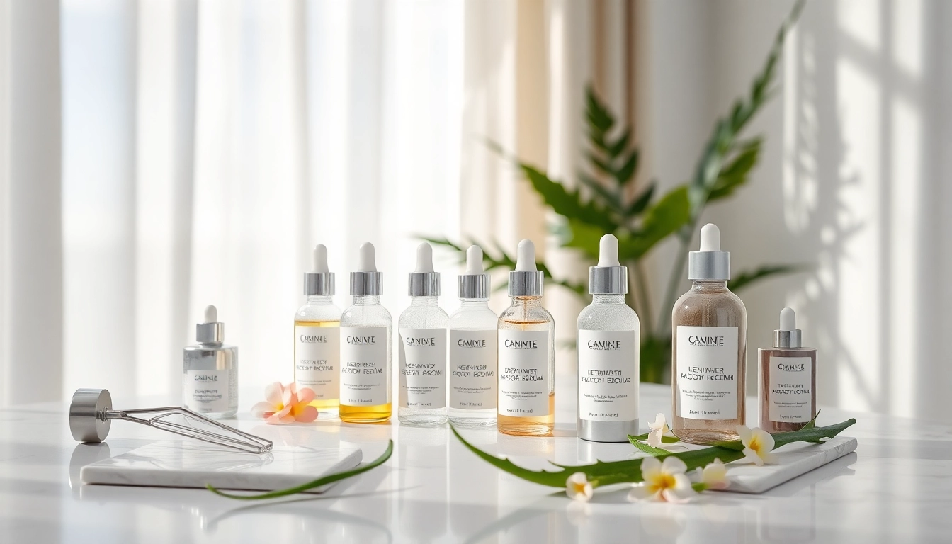 Apply growth factor serum to rejuvenate and enhance your skin's appearance with luxurious products.
