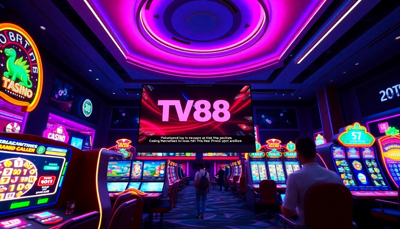 TV88 gaming platform interface showing diverse casino games and user-friendly design.