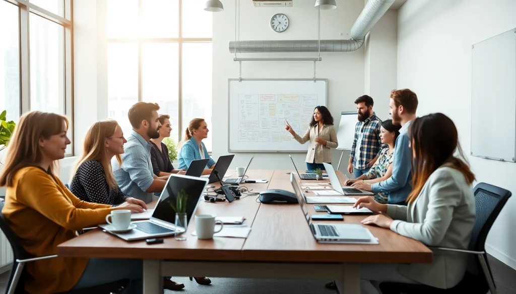 Werkruimte met teamleden die samenwerken aan projecten voor https://www.stofnodig.nl