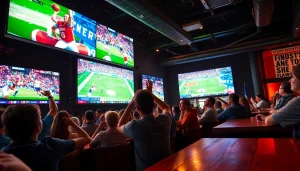 스포츠중계 라이브 방송을 생생하게 즐기는 팬들의 모습