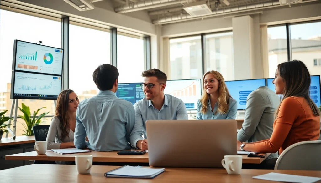 Boost visibility and engagement with strategies from https://press.farm in a vibrant team setting.