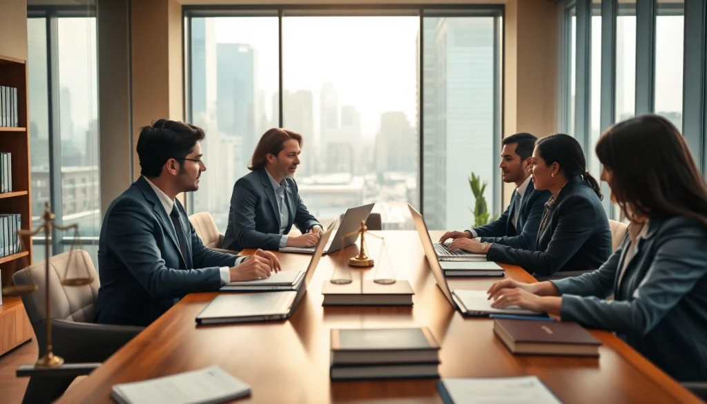 Lawyers discussing strategies at https://www.lalitlaw.com's professional consultation office.