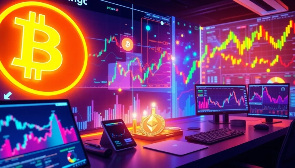 Strategie handlu kryptowalutami zwizualizowane poprzez sieci blockchain i analizę portfela cyfrowego.