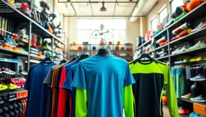 Découvrez la collection pa-sport dans une boutique sportive moderne et dynamique.