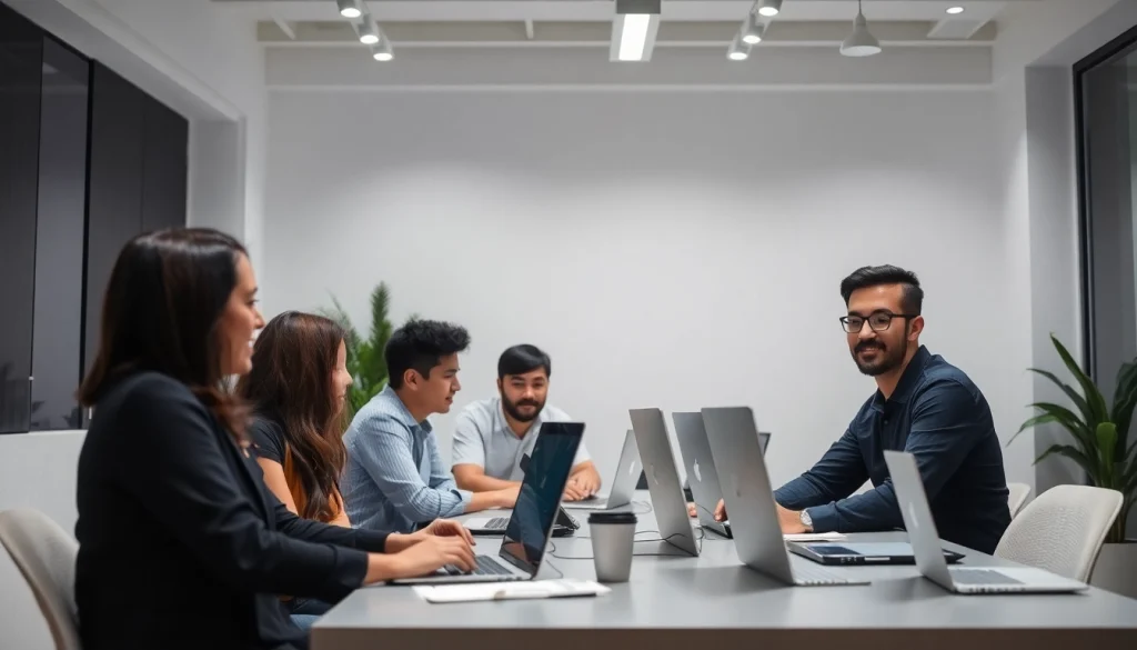 Desenvolvimento de Sites com foco em tecnologia moderna, equipe dedicada em ambiente profissional.