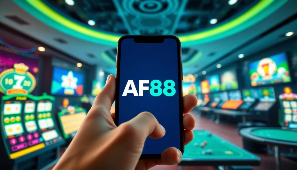 Engaging AF88 online betting platform showcasing user-friendly interface and vibrant gaming options.