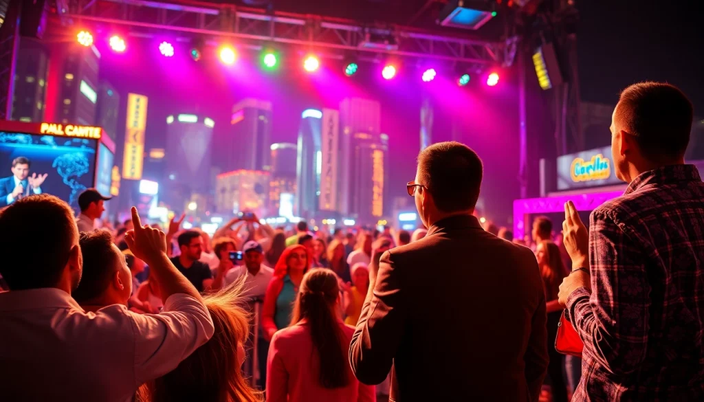 Engaging entertainers showcasing talents at https://tcspecialentertainment4u.com event with vibrant lighting.